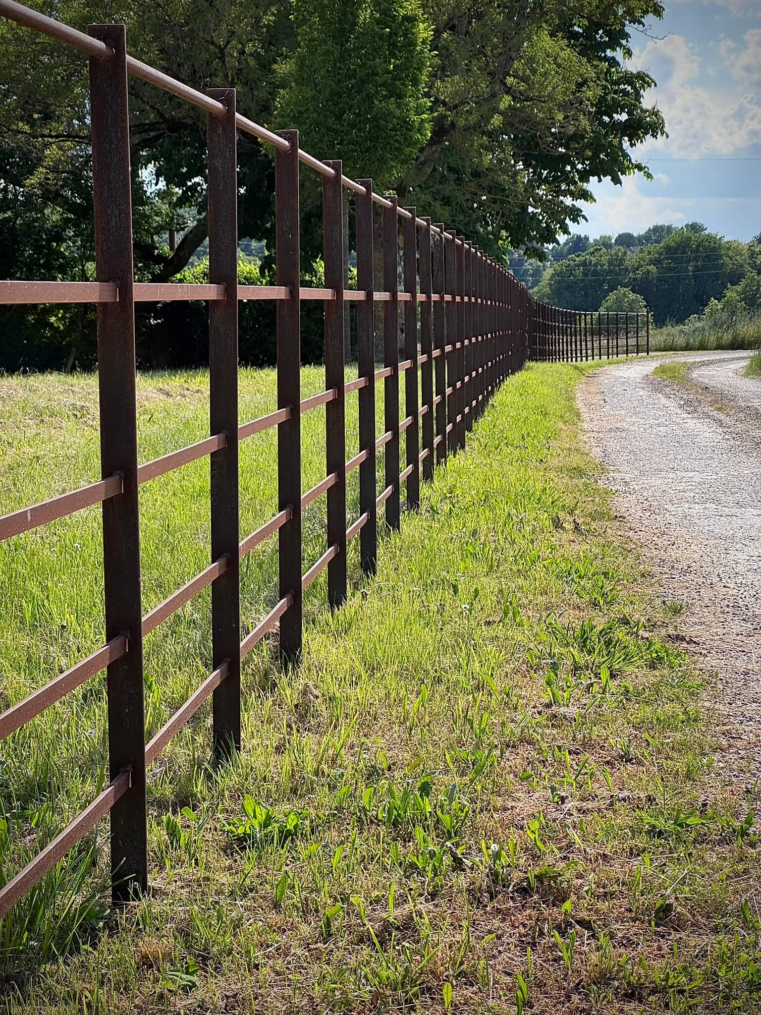 Estate Fencing Burford Rust Finish France 1